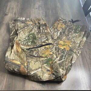 Realtree Camouflage Pants with Leaf Pattern